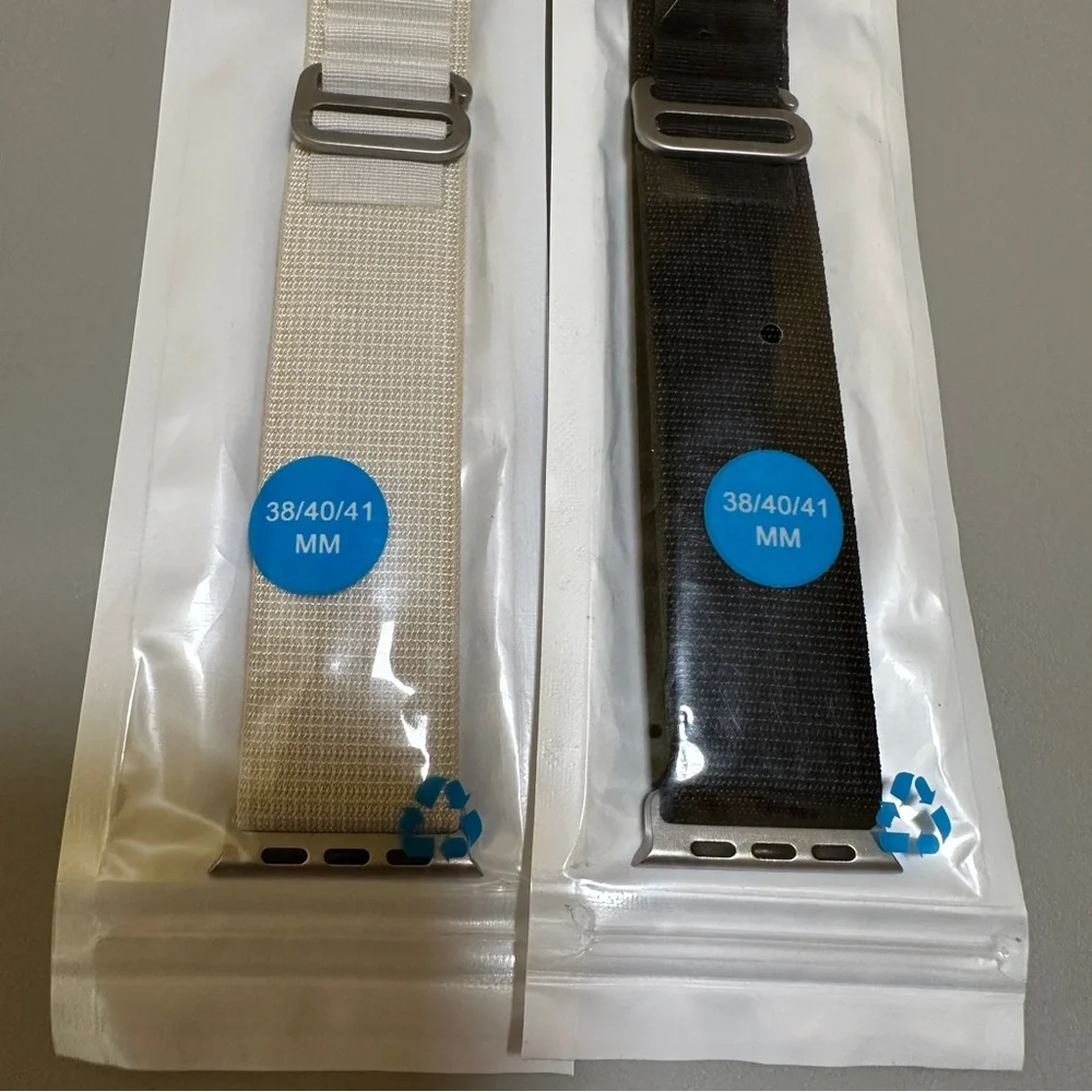 Black and Cream Watch Bands